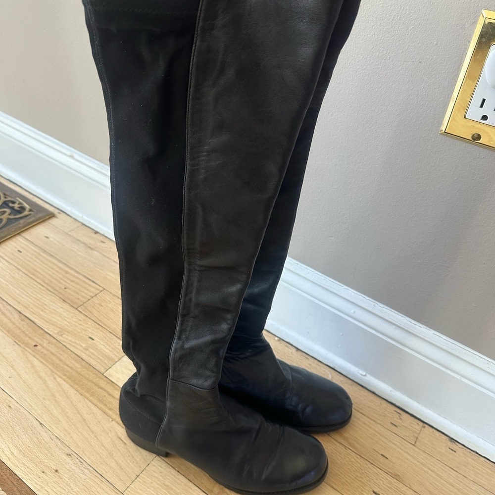 Stuart Weitzman 5050 Leather Over-the-Knee Boot - Picture 8 of 10
